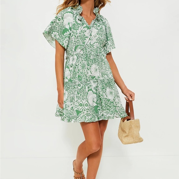 HYACINTH HOUSE

Green and White Tiered Thea Mini Dress - Picture 2 of 11